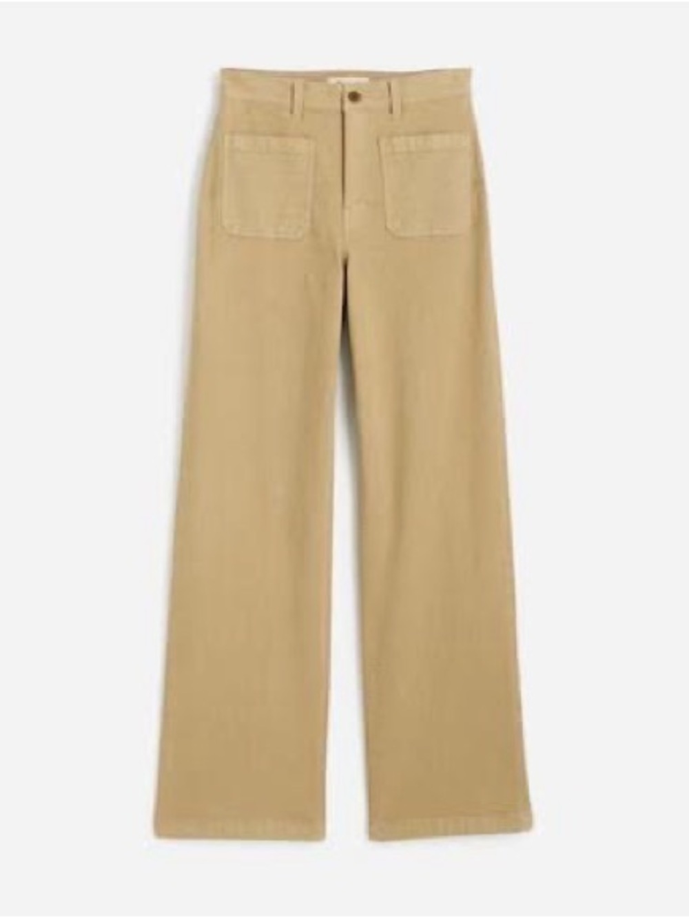 Madewell The Emmett Wide-Leg Pant: Patch Pocket Edition in tan size 28